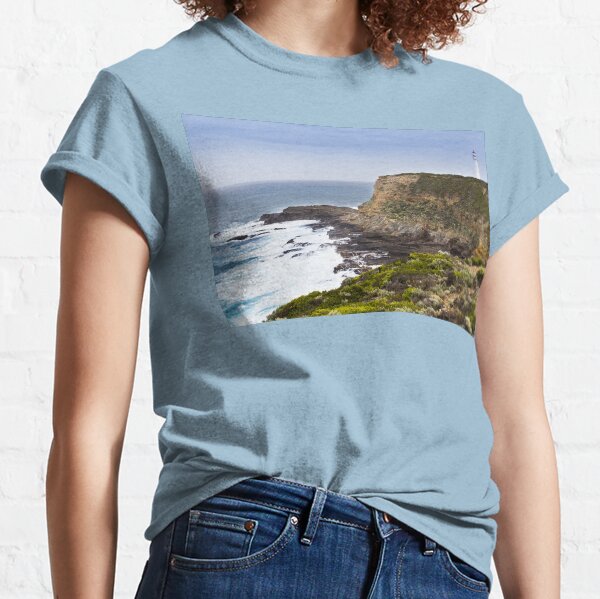 Cape Nelson Lighthouse overlloks rugged Australian coast line Classic T-Shirt