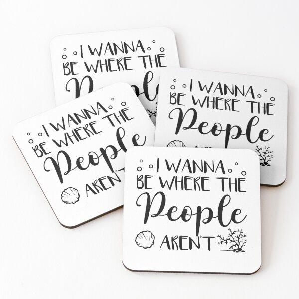 Item preview, I Wanna Be Where The People Arent Ocean designed and sold by trathai1012.