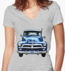 Chevrolet Truck Women's Fitted V-Neck T-Shirt