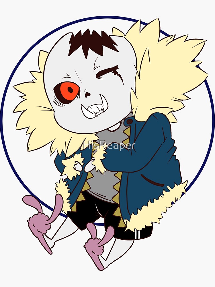 Abominable Horror Sans pattern Sticker for Sale by Enderparty