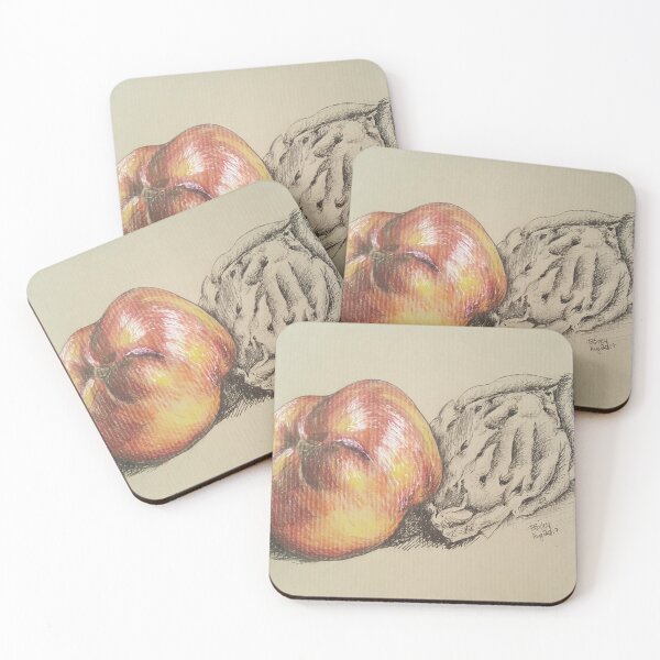 Item preview, Nectarine and seed designed and sold by EjsArtArt.