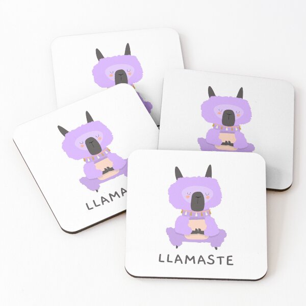 Item preview, Yoga Llama says llamaste designed and sold by LidaRayArt.