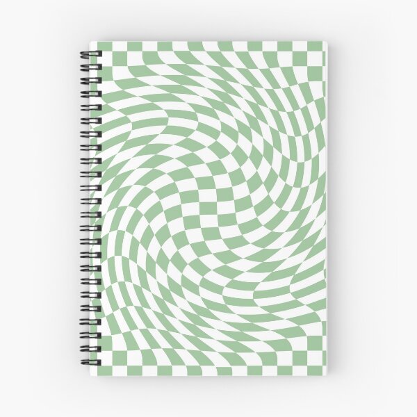 Item preview, Sage Green and White Checker Warp Pattern designed and sold by pacificdesign.