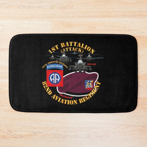 Item preview,  Army - 1st Bn 82nd Avn Regiment - Maroon Beret w Atk Helicopters designed and sold by Military Insignia Products.