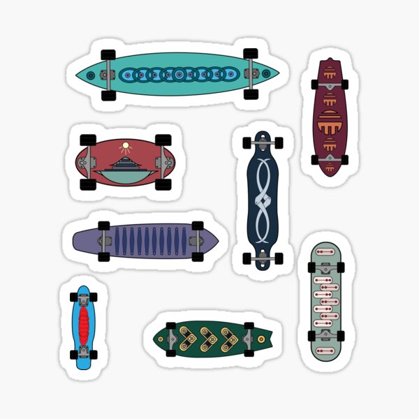 Skateboard Decks Cool Summer Pack Stickers Sticker