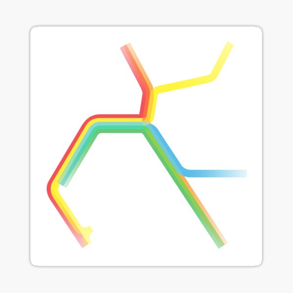 Item preview, Rainbow BART Map designed and sold by Dean Dunakin.