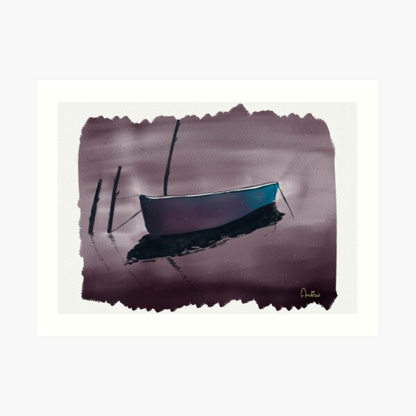 The boat Art Print