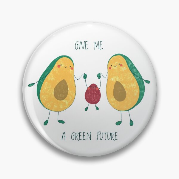 Item preview, Cute avocado parents with happy baby. Give me a green future lettering designed and sold by annetc-designs.