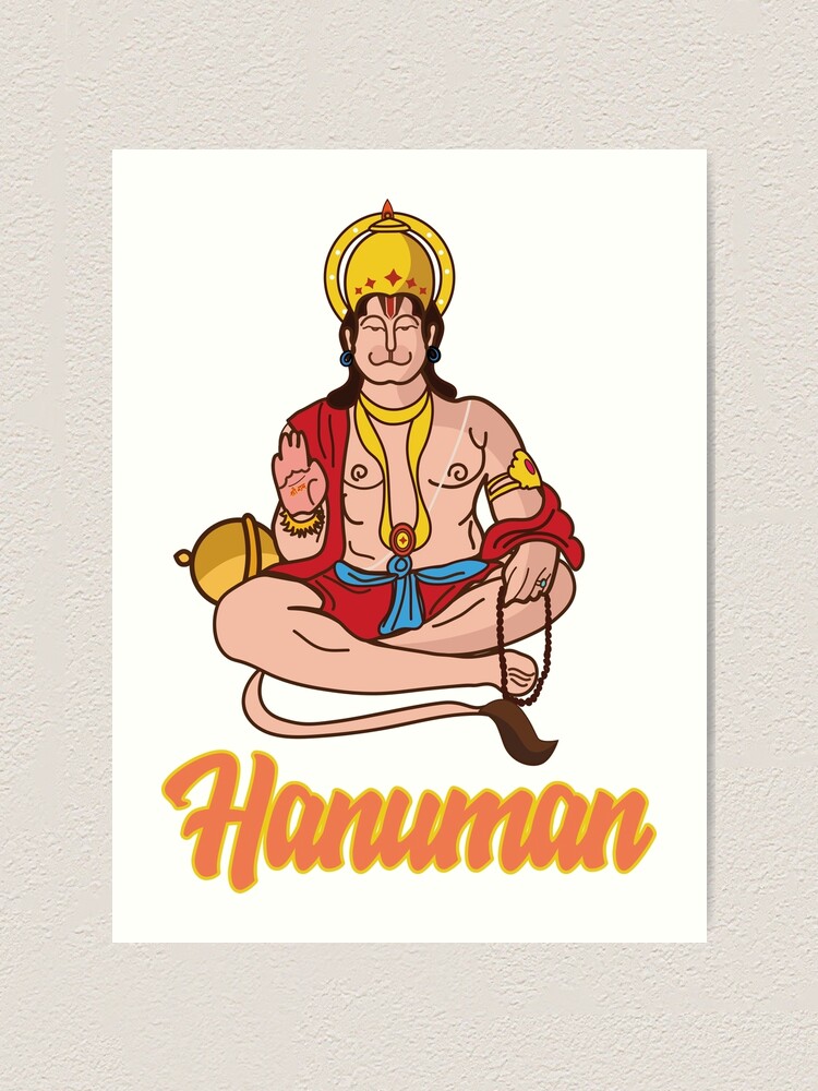 lord hanuman in meditation t-shirt | lord hanuman poster 