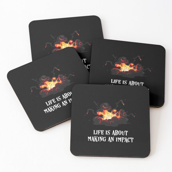 Item preview, Life is About Making An Impact D20 Dice Critical Hit designed and sold by pixeptional.
