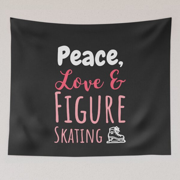 Item preview, Peace Love & Figure Skating Figure Skating Gift designed and sold by EricJP.
