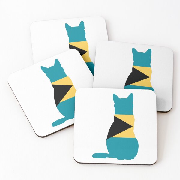 Item preview, Bahamas Cat Flag designed and sold by wickedcartoons.