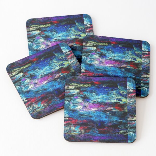 Item preview, An abstract painting with digital symbiosis designed and sold by Shroomijuana.