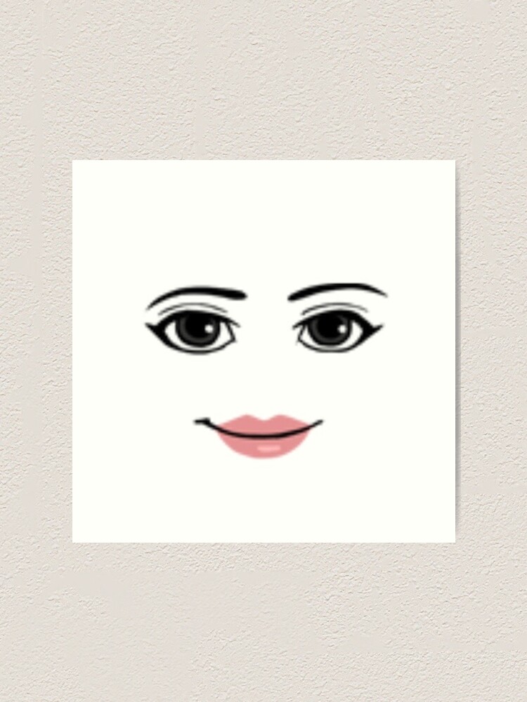 Roblox Woman Face" Art Print By Asv11 | Redbubble Roblox Woman Face" Art Print By Asv11 | Redbubble