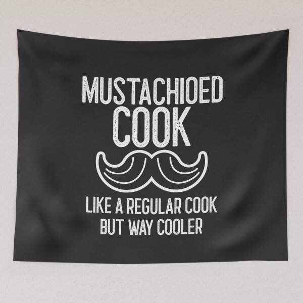 Item preview, Mustachioed Cook Like A Regular Cook But Way Cooler Handlebar Mustache Gift designed and sold by EricJP.