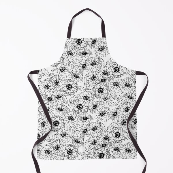 Item preview, Black and White Zinnias designed and sold by southerlydesign.