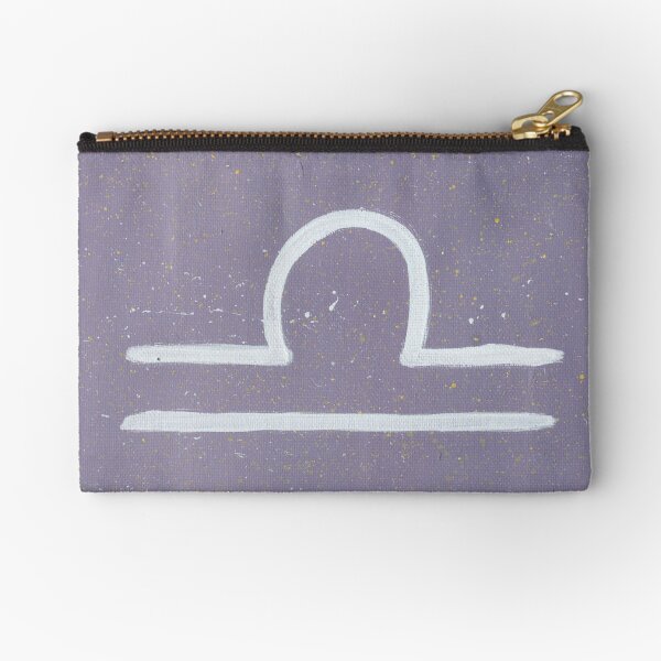 Libra Symbol Zipper Pouch