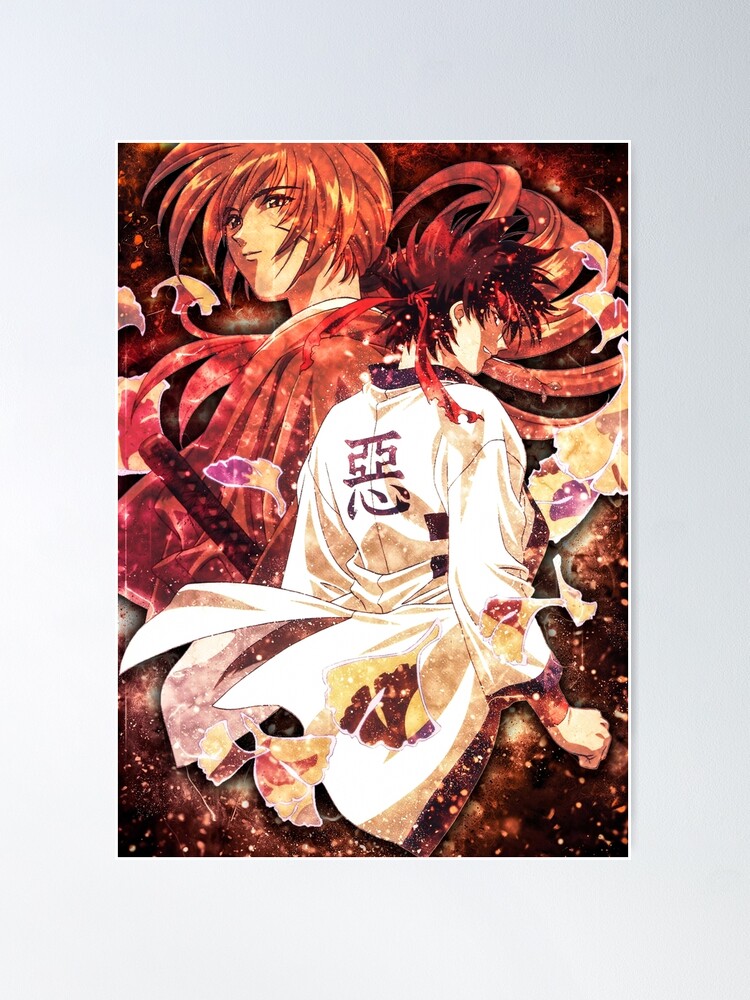 Himura kenshin - Kenshin manga Sticker by ArtSellerWorker