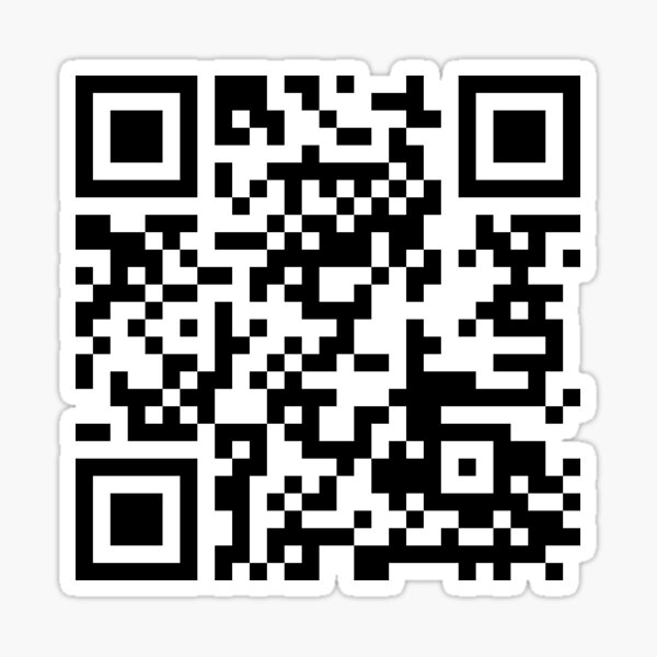 Rick Roll QR Code Small Pin for Sale by designsbykevin