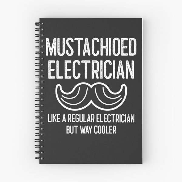Item preview, Mustachioed Electrician Like A Regular Electrician But Way Cooler Handlebar Mustache Gift designed and sold by EricJP.