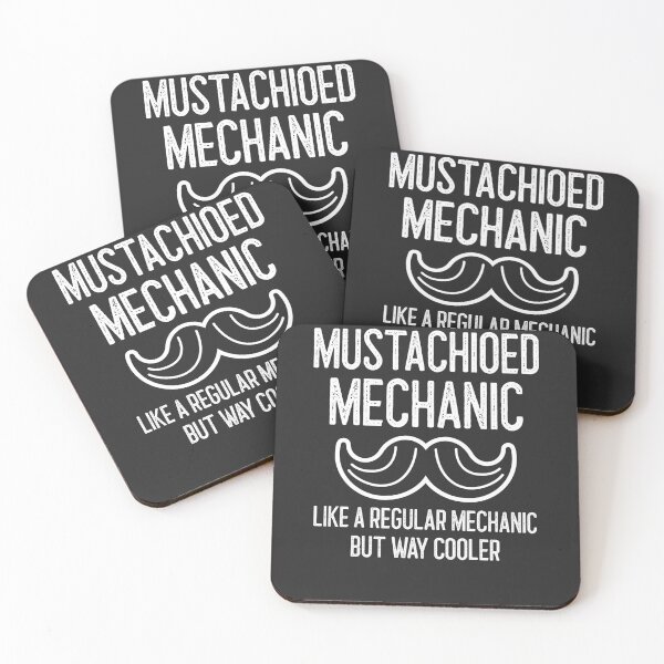 Item preview, Mustachioed Mechanic Like A Regular Mechanic But Way Cooler Handlebar Mustache Gift designed and sold by EricJP.