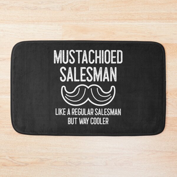 Item preview, Mustachioed Salesman Like A Regular Salesman But Way Cooler Handlebar Mustache Gift designed and sold by EricJP.