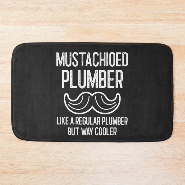 Item preview, Mustachioed Plumber Like A Regular Plumber But Way Cooler Handlebar Mustache Gift designed and sold by EricJP.