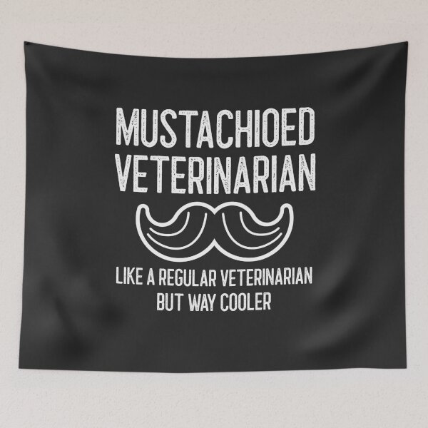 Item preview, Mustachioed Veterinarian Like A Regular Veterinarian But Way Cooler Handlebar Mustache Gift designed and sold by EricJP.