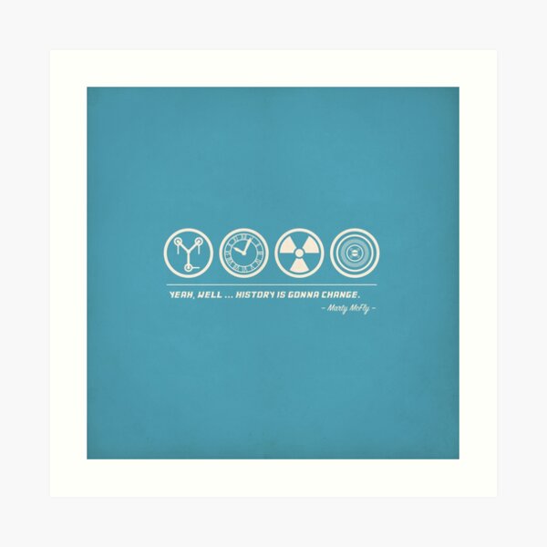 Back to the Future Symbolism Art Print