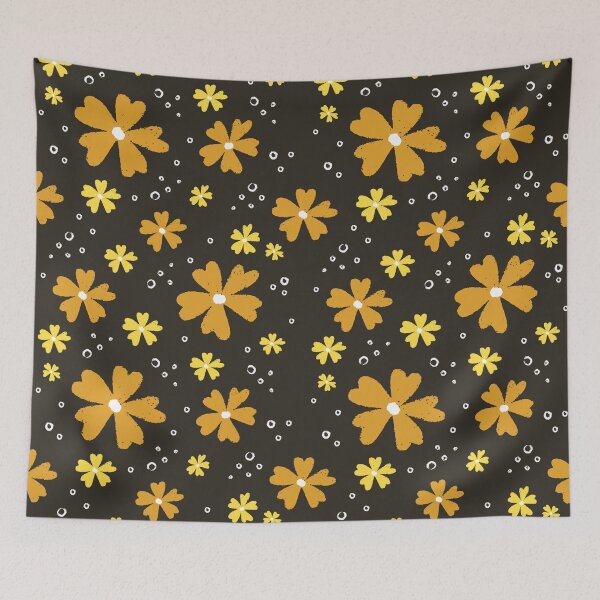 Item preview, Summer floral of orange and yellow patterns designed and sold by kcaandwu.
