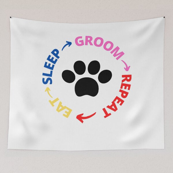 Item preview,  Eat Sleep Groom Repeat dog grooming designed and sold by Creative fashion Mix.