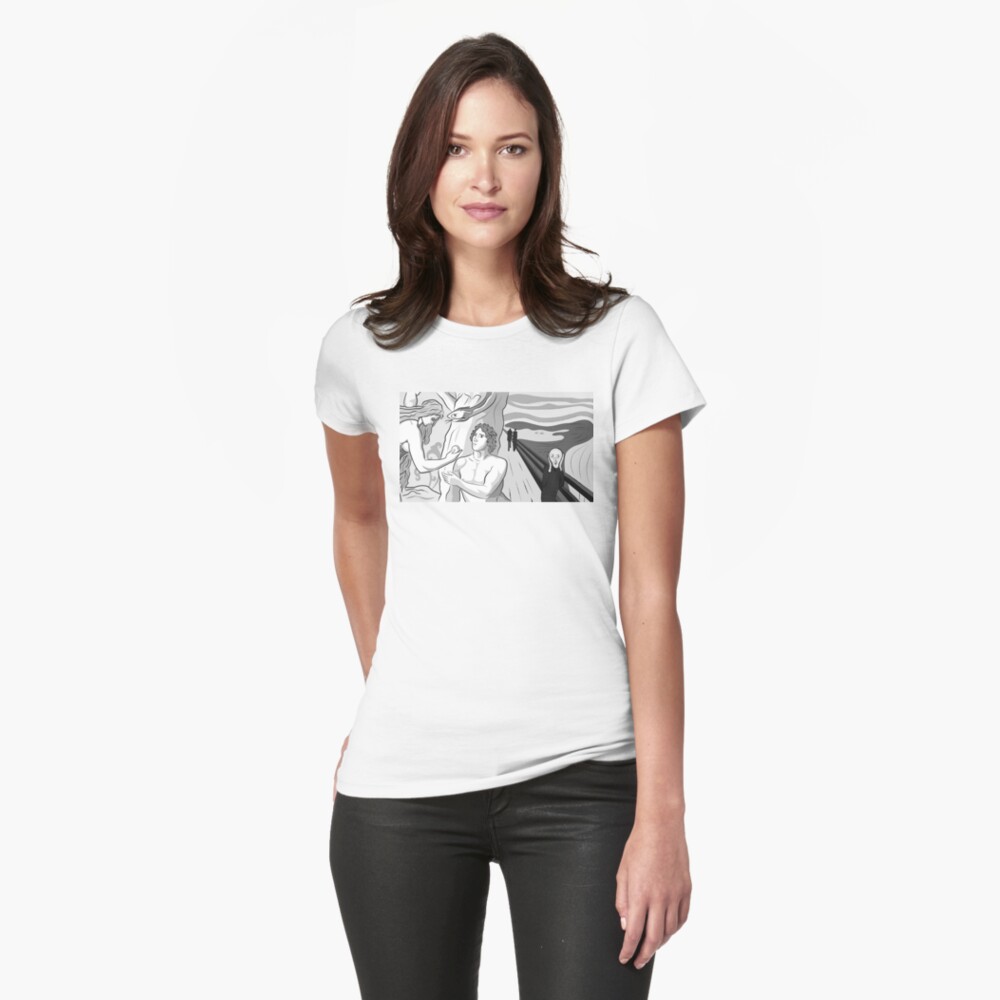 Item preview, Fitted T-Shirt designed and sold by blackwolfpixels.