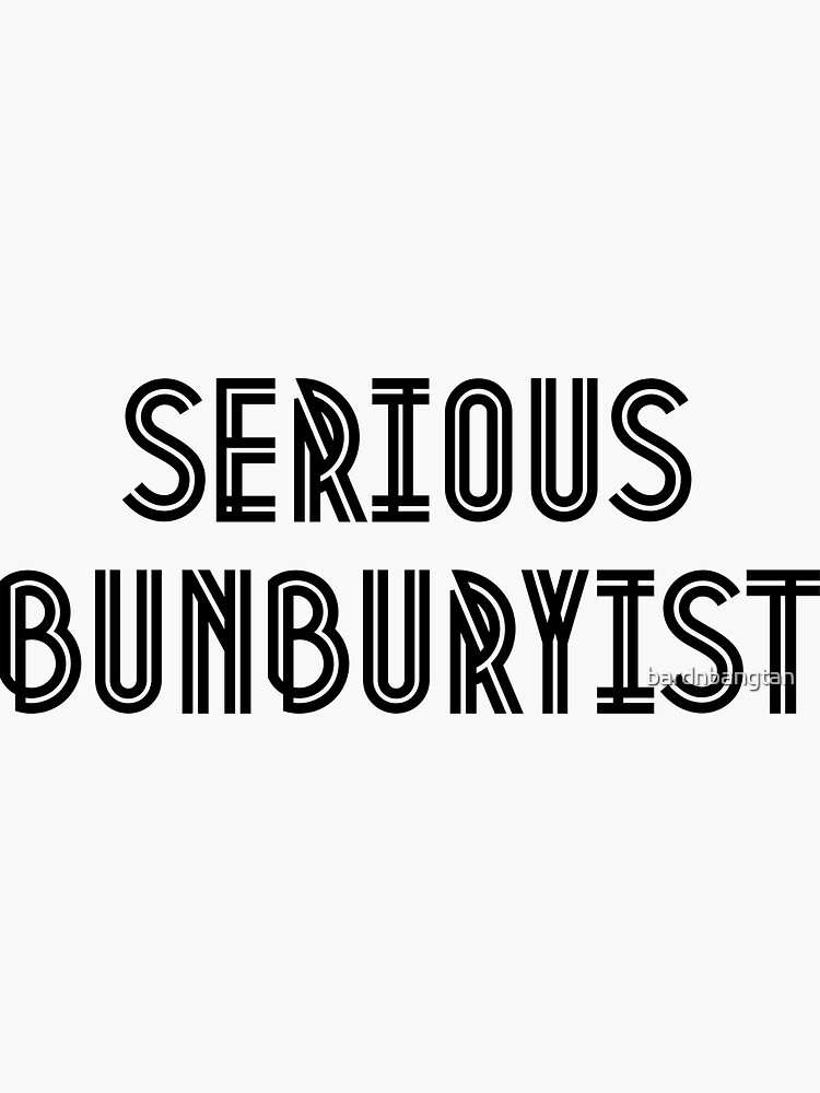 "Algernon is a Serious Bunburyist" Sticker for Sale by bardnbangtan