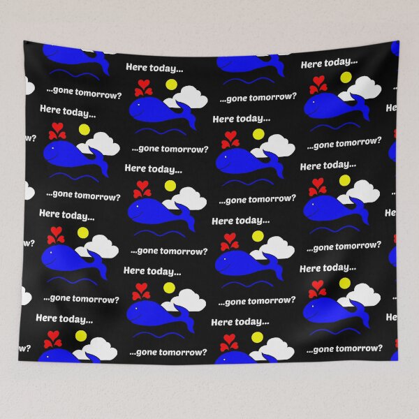 Item preview, Flying Whale Here Today designed and sold by Aurorapod.