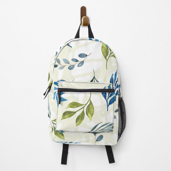 Item preview, Green blue grey leaf art designed and sold by LivelyNest.