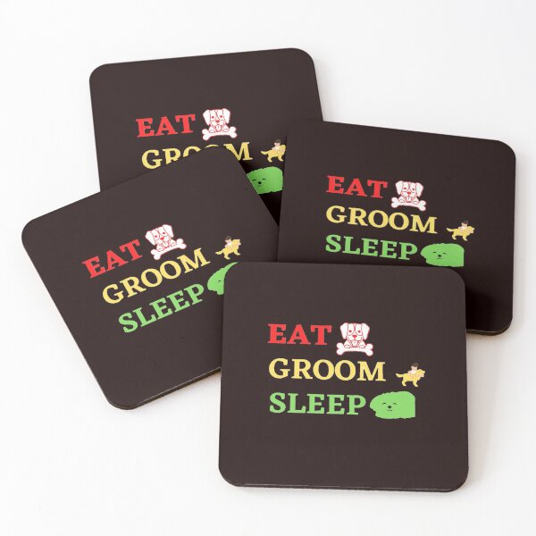 Item preview, Grooming dog Eat Sleep Groom Repeat designed and sold by Creative fashion Mix.
