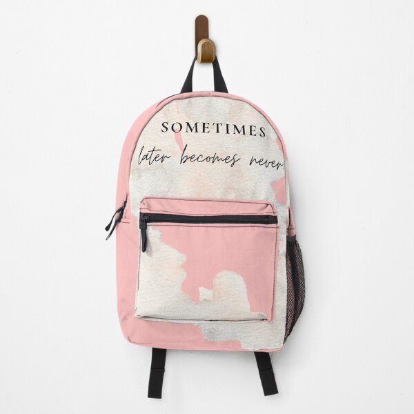 Item preview, Sometimes Later Becomes Never Time Quotes designed and sold by ravishdesigns.