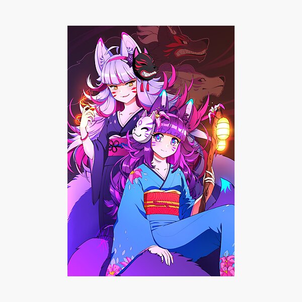 Two Kitsunes Photographic Print