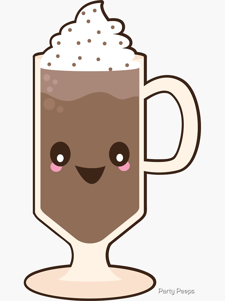 &amp;quot;Netter Kawaii Schokoladen-Milchshake-Eiscremebecher&amp;quot; Sticker von ...