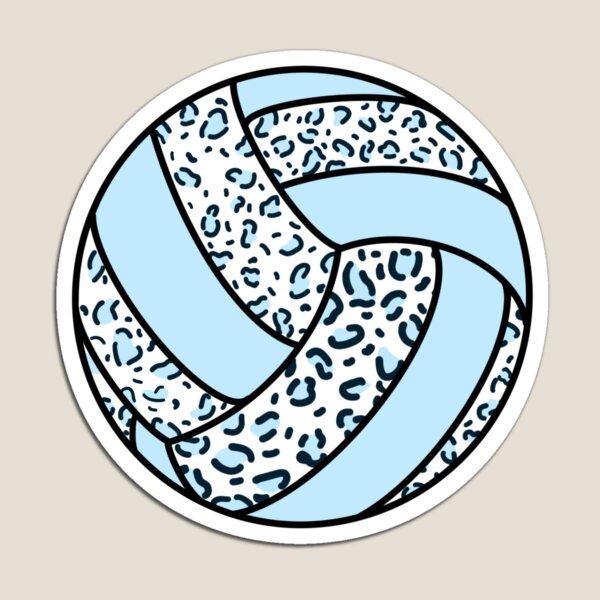 Item preview, Blue Cheetah Print Volleyball  designed and sold by macieriley.