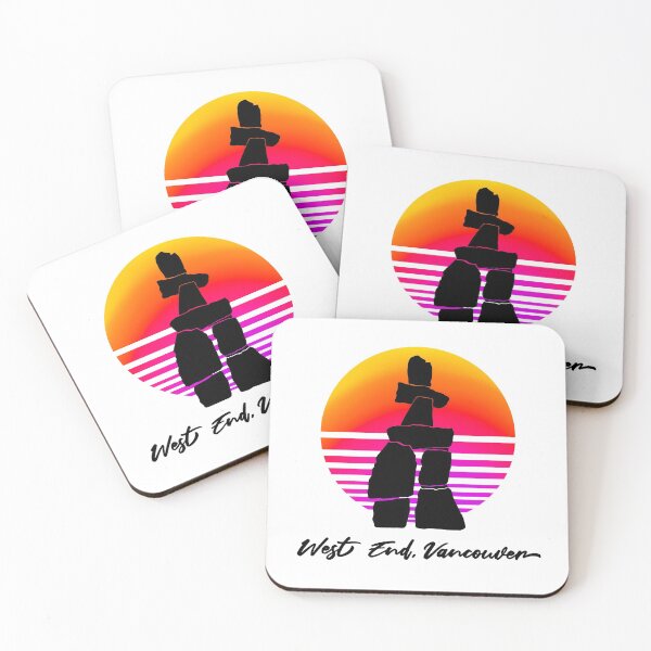 Item preview, Inuksuk West End Vancouver Vaporwave designed and sold by Shiny Plastic Rainbow.