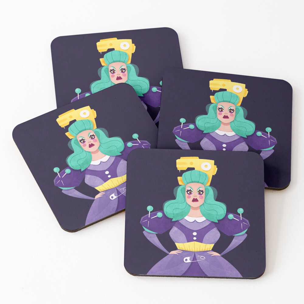 Item preview, Coasters (Set of 4) designed and sold by RikDrawsThings.