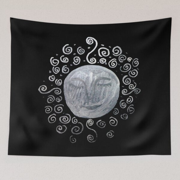 Item preview, Mother Moon La Luna Watercolor Painting Artwork designed and sold by Universeable.