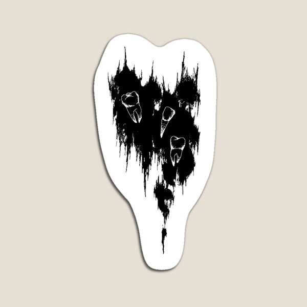 Item preview, Teeth and Stain Sticker designed and sold by BackRoomArts.