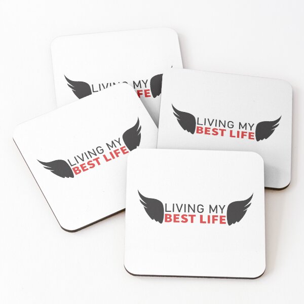 Item preview, Living My Best Life Motivational Quote designed and sold by motivationaltee.