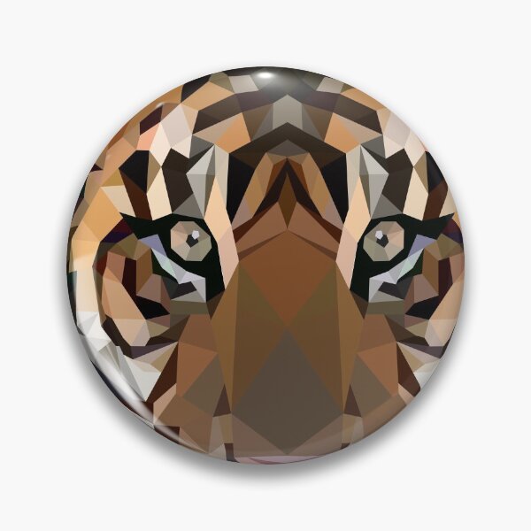 Item preview, Geometric Tiger Face designed and sold by Tamthecat.