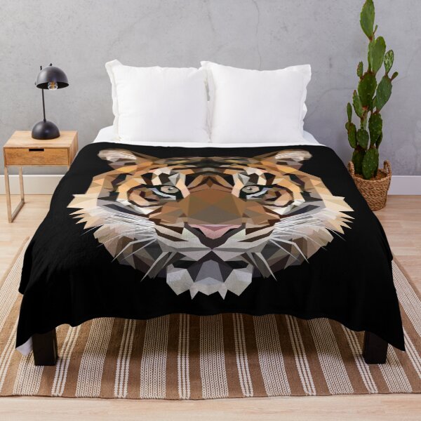 Item preview, Geometric Tiger Face designed and sold by Tamthecat.