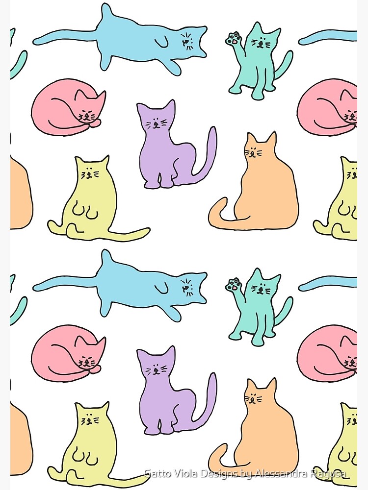 Pastel Cats by asragusa