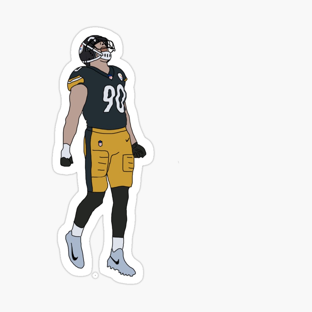 T.J Watt #90 MAGNET - Pittsburgh Steelers Nation Die Cut TJ