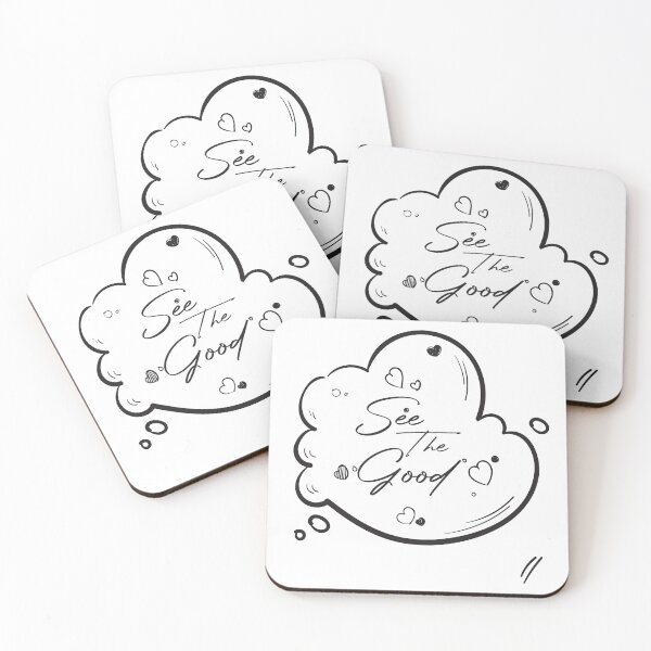 Item preview, Ver lo bueno, gente positiva, escritura a mano, diseño negro designed and sold by OB-Store.